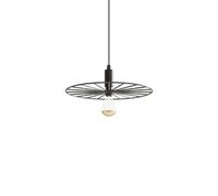 Suspension suspension design luminaire rétro roue lampe de salle à manger noir D 30 cm