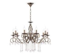 Suspension suspension lustre lustre cristal suspendu métal laiton E14