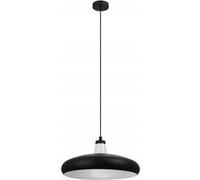 Eglo connect suspension LED Tabanera-C, lampe suspendue 1 flamme, suspension en acier et verre noir et blanc, changement de température de couleur (chaud, neutre, froid), RGB, dimmable