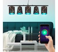Suspension Table En Lampe Suspendue Smart Dimmable LED Lampe de Salon L 90 CM