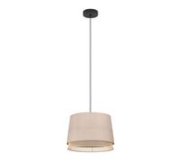 Suspension TABLEY E27 1X40W en acier noir D380mm