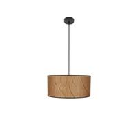 Suspension Tapiro 1 x E27 en élégant parchemin et noir, avec des dimensions de 40 x 40 cm. Idéal pour éclairer et décorer avec style moderne n'importe quel espace.