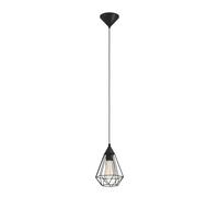 Suspension TARBES E27 1X60W en matière synthétique noir D175mm