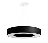 Suspension Tissu Noir E27 5 Saturno
