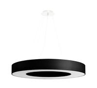 Suspension Tissu Noir E27 6 Saturno