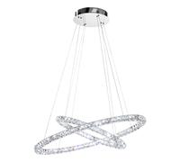 Suspension TONERIA LED 35,7W en acier inoxydable chrome 900x670x1500mm
