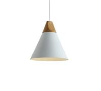 Suspension Triangulaire Moderne Lustre Créatif en Bois Suspension Scandinave Personnalisée Plafonnier De Style Campagnard À Culot E27 pour Îlot De Cuisine Commercial, Restauration Rapide