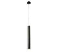 Suspension Tubulaire Longue Noire, Spot Led Moderne 3W, Applique Murale En Métal Pour Bar Ou Comptoir, Lustre Simple Pour Îlot de Cuisine, Lampe de Chevet Linéaire 3000K/52 Cm