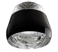 Moooi Suspension Valentine noir/chrome intérieur H 30cm/Ø 36cm/câble transparent