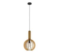 Suspension VELASCO E27 1X40W en acier noir D310mm