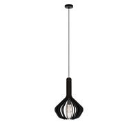 Suspension VELASCO E27 1X40W en acier noir D380mm