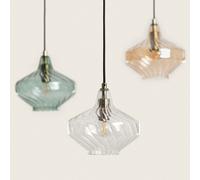 LEDKIA LIGHTING Suspension Verre Blas Ambre E14