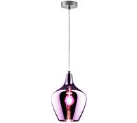 Suspension verre gris Suspension verre verre fumé Suspension verre rond, télécommande dimmable, 1x RGB LED 9W 806Lm blanc chaud, DxH 22 x 150 cm