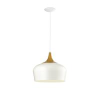 Suspension Vintage E27 Chêne Ø35Cm Lampe Hängelampe Loftlampe
