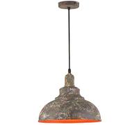 Suspension Vintage en Fer forgé à tête Unique pour loft, plafonnier Industriel rétro, Abat-Jour avec Couvercle, Lampe de Cuisine E27, Hauteur réglable, pour café, Bar