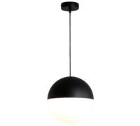 Suspension Vintage en Verre, Lampe Ronde Suspendue E27 avec Abat-Jour Blanc, idéale pour Une Chambre loft, Un Salon ou Un îlot de Cuisine.