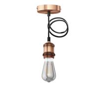 Suspension vintage RETRA bronze + ampoule LED 240lm blanc extra-chaud