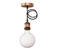 Suspension vintage RETRA bronze + ampoule LED 845lm blanc chaud [EEK: D]