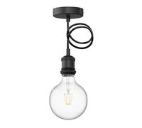 Suspension vintage RETRA noir + ampoule LED 838lm blanc chaud [EEK: E]
