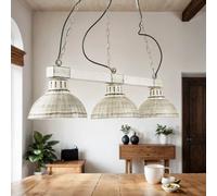 Suspension Vintage Salle À Manger Lampe Shabby Chic Lustre Campagne 3x E27