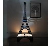 Suspension Vitrine pour Lego 10307 Tour Eiffel Transparent/Collection/Carte de Nuit Parisienne/Vitrine Anti-poussière (pas de modèle) (Suspension avec Carte de Paris)