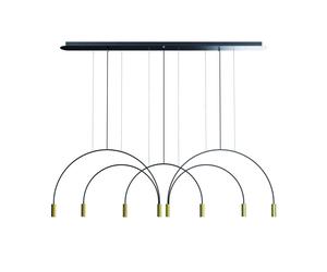 Suspension Volta 8 2700K Noir/ Or Satin