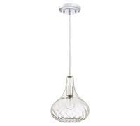 Suspension Westinghouse Chrome Lampe suspendue E27 Verre clair Lumière moderne