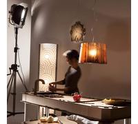 Suspension Woody Orange E27