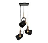 Suspension x3 métal Bil noir et doré Atmosphera - Noir