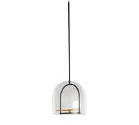 Suspension YANZI Diff. Transparent/ Blanc/Laiton Brossé/Noir