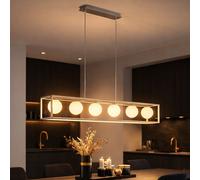 Suspensions Boule de Verre Luminaire Suspendu Plafonnier LED Table En L 105 CM