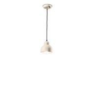 Suspensions Céramique Petit D:15cm Rond H: Max. 136cm Crème E27 Rétro Suspendue