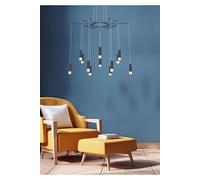 Suspensions chandelier nostalgia or mat 6x40w e14