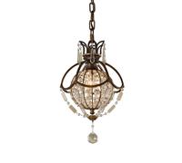 Suspensions Cristal Abat-Jour Rond Baroque Opulent Nobles à Manger Salle Lampe