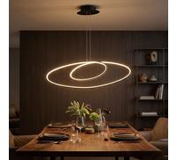 Suspensions Dimmable LED Lampe Salle à Manger Anneau Design de Salon