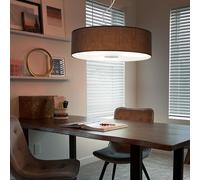 Suspensions Éclairage/Lampe de Salon Luminaire Suspendu Glas 3x E27 Tissu Braun