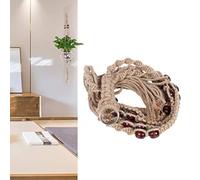 Suspensions en Macramé pour Plantes avec Crochets Corde de Levage de Pot de Fleurs de Panier de Support de Suspension de Plante avec des Perles en Bois