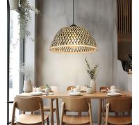 Suspensions Holzleuchte Éclairage/Lampe de Salon Boho Noir Braun H 120 CM