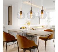 Suspensions Lampe à 3 à Flammes Salle à Manger de Table Glas-Kugel