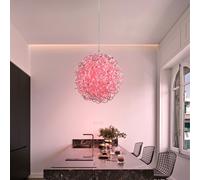 Suspensions Lampe à Boule RGB Changement de Couleur Tresse H 150 CM