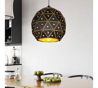Suspensions Lampe à Suspension Luminaire de Cuisine Cristaux Noir D 40 CM