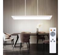 Suspensions Lampe Salle à Manger RGB LED Tdc Télécommande Dimmable Blanc