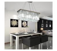 Suspensions LED en Cristal, Style Moderne, luminaire Suspendu pour Salle à Manger, Salon, Chambre à Coucher (L50 x 20 cm)