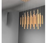 Suspensions LED Modernes pour Salon et Salle à Manger, éclairage intérieur Suspendu (33 LED, Application avec variateur RC)