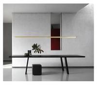 Suspensions Led Pour Restaurants Et Cuisines - Luminaire Suspendu Moderne Pour Tables Et Décoration Intérieure, Plafonnier Élégant Pour Espaces Repas/L140Cm/Blanc Chaud