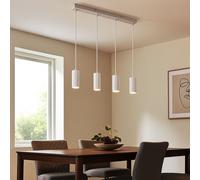 Suspensions Lumière pour Salle à Manger Cuisine Blanc 4 à Flammes LED H 120cm
