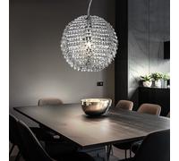 Suspensions Lumière pour Salle à Manger Salon Lampe Boule Chrome Metallblättchen