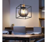 Suspensions Lumière pour Salle à Manger Verre Fumé Rétro Cuisine H 120 CM