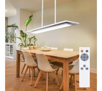 Suspensions Luminaire Suspendu Blanc Télécommande RGB Dimmable LED H 52cm