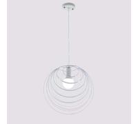 Suspensions, Lustre Simple Nordique Minimaliste en Fer Creux en métal créatif intérieur Cuisine Salon Chambre Lampe Suspendue à Une tête rétro Coquille Art plafonnier E27 luminaire Penda
